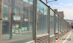 고가교 방음벽 세척
